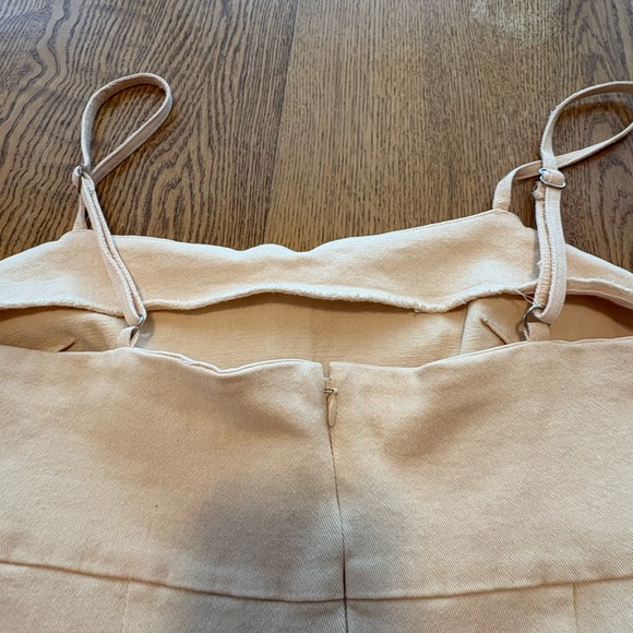 Avec Les Filles NWT Square Neck BodyCon 98% Cotton Mini Dress Size 14 Stretch - Picture 11 of 11